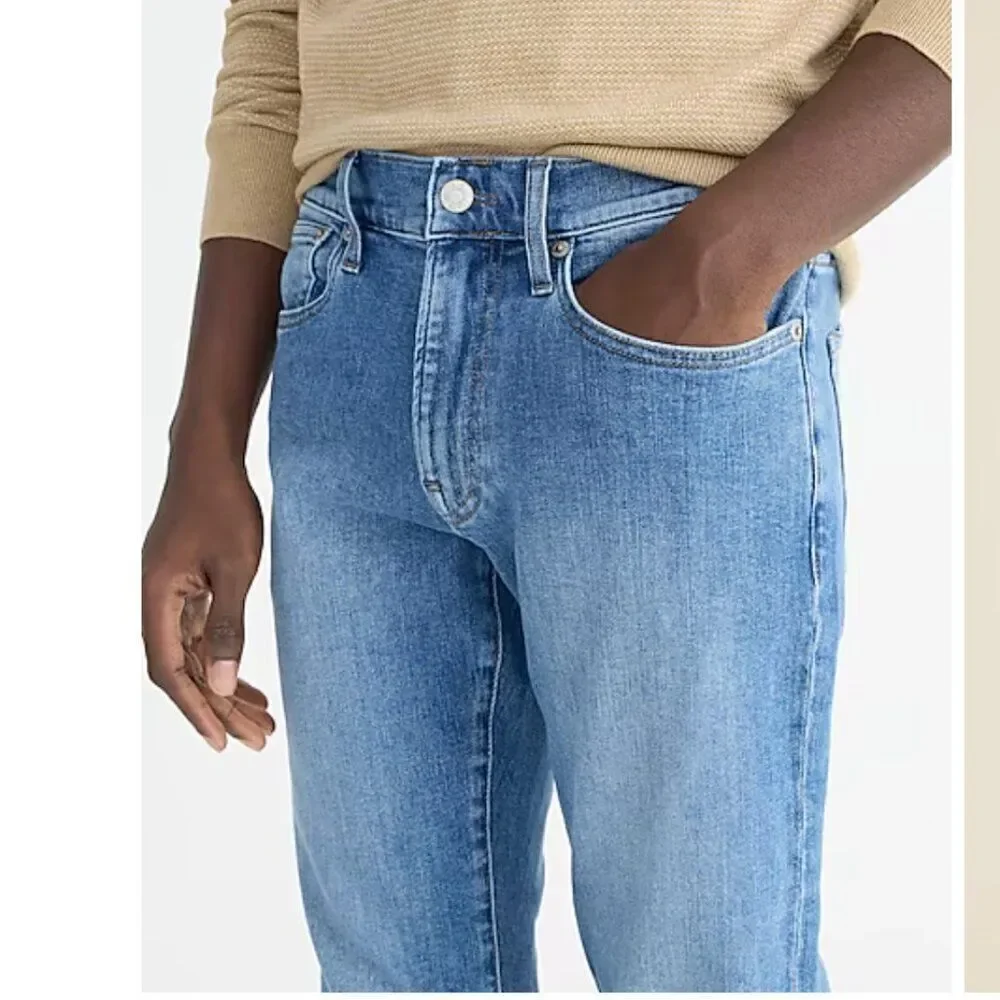 J. Crew BX862 484 Slim-fit stretch jean in medium wash size 32/32 NWT